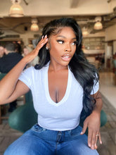 Brooklyn Hair Loose Body Wave 13x4 Swiss HD Lace Frontal Wig 180% Density